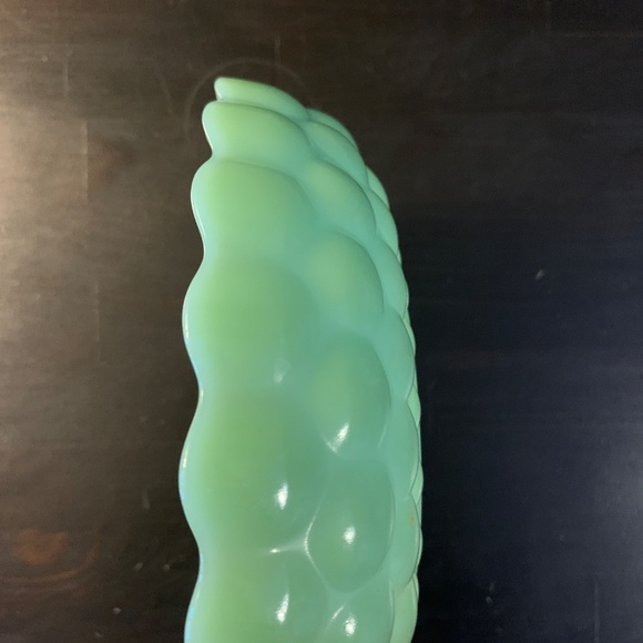 Vintage Fire King Jadeite Bubble Bowl Anchor Hocking green milk glass (chip) - Picture 6 of 8